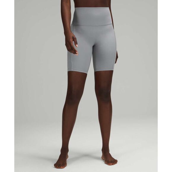 Lululemon Align High Rise Short with Pockets 8" Size 0 EUC Grey - Picture 3 of 7